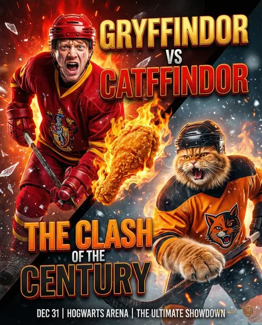 Gryffindor vs Catffindor — постер