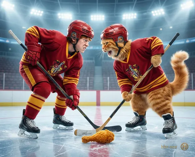 Gryffindor vs Catffindor — на льду