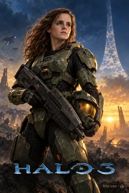 Halo 3 — Гермиона в броне спартанца