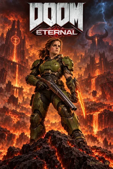 DOOM Eternal — Гермиона в броне Палача